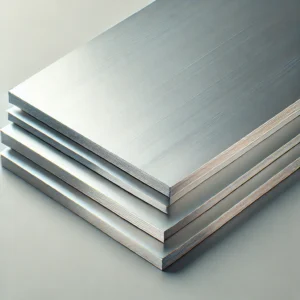 DALL·E 2025-03-10 05.52.52 - A high-quality image of aluminium sheets. The sheets are thin, smooth, and stacked neatly, showcasing their metallic silver finish. They have sharp, p